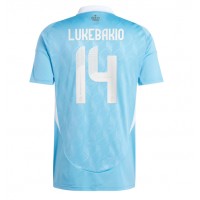 Camiseta Bélgica Dodi Lukebakio #14 Visitante Equipación Eurocopa 2024 manga corta